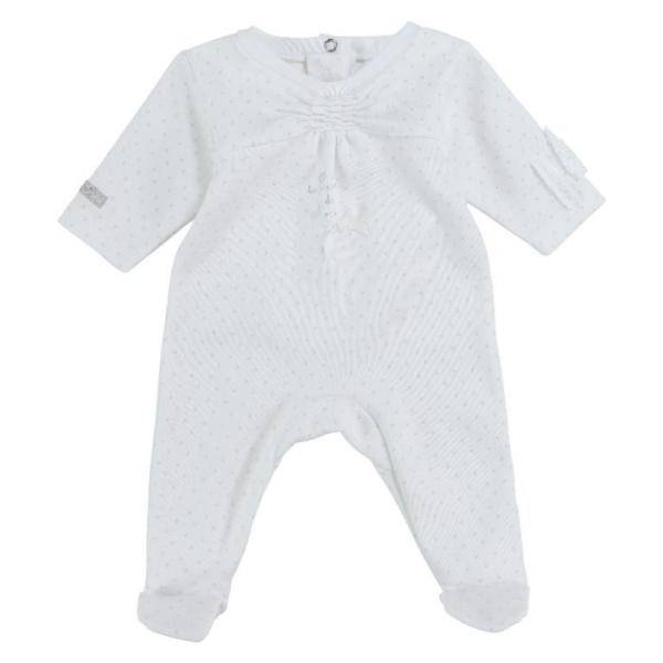 Absorba Pyjama Blanc Coton Biologique 3 Mois