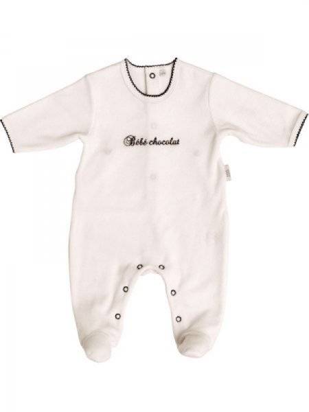 Bébé Chocolat Pyjama Chocolat Marine - 1 Mois