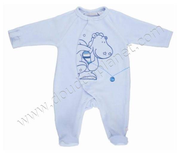 Noukies Pyjama Velours Ciel Victor 9 mois