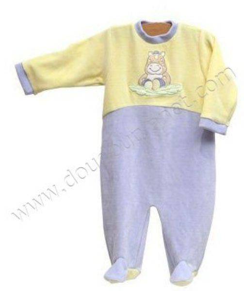 Bengy Pyjama Zèbre Jungle Bleu 24 mois