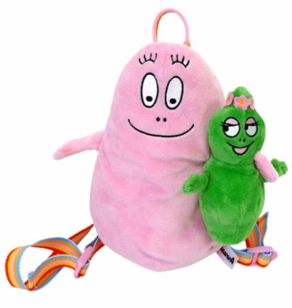 Jemini Sac à Dos Peluche Barbapapa et Barbalala
