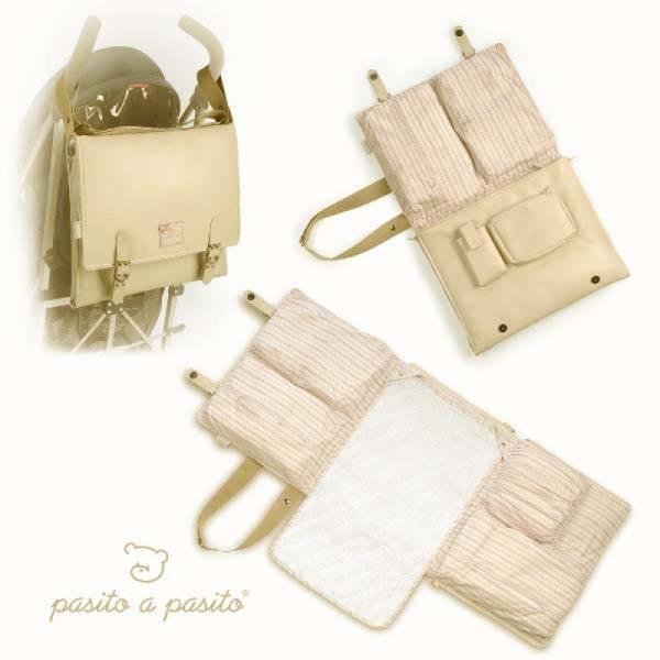 Pasito A Pasito Sac à Langer Rayé Rose Pasito A Pasito Sac à Langer Rayé Rose