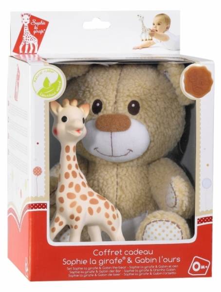 Vulli Set Peluche Ours Gabin et Sophie la Girafe