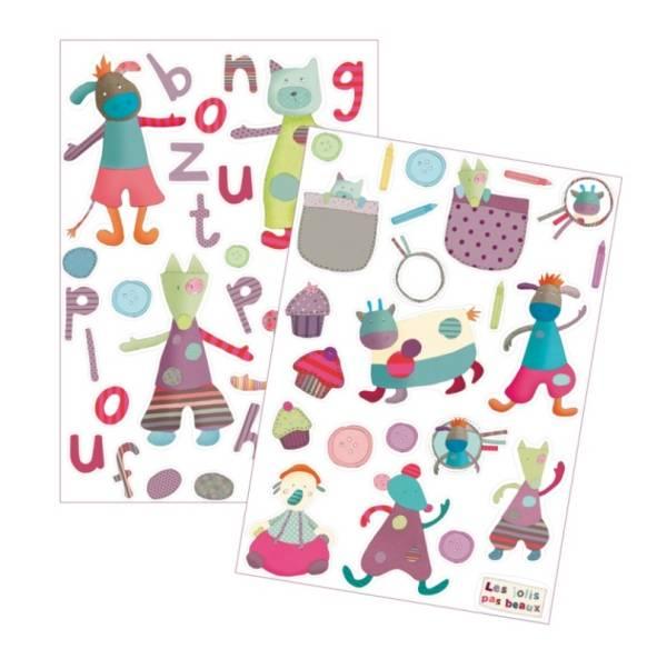 Moulin Roty Stickers Les Jolis Pas Beaux