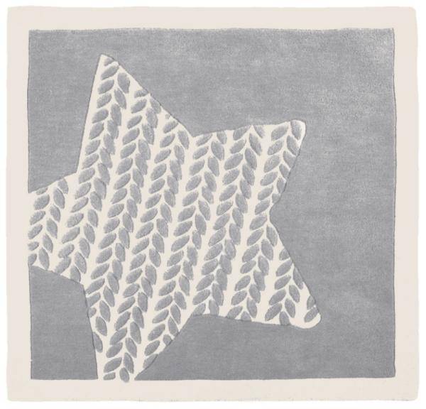 Noukies Tapis en Laine Poudre d'Etoiles - 120x120 cm