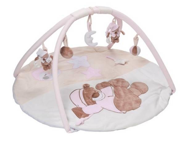 Nattou Tapis Eveil Ours Bibou Rose