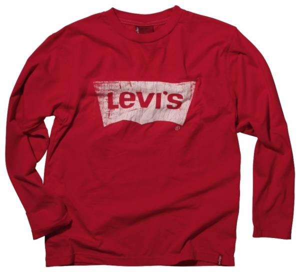Levis Tee-Shirt Batlong Manches Longues Rouge 5 Ans