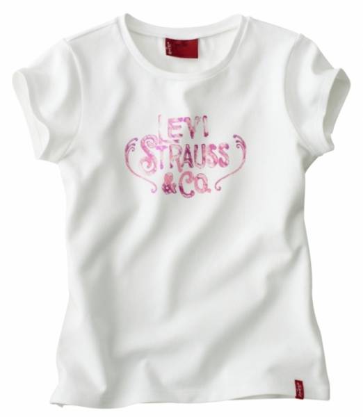 Levis Tee-Shirt Eline Manches Courtes Blanc 3 Ans