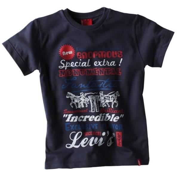 Levis Tee-Shirt Ethan Manches Courtes Navy 5 Ans