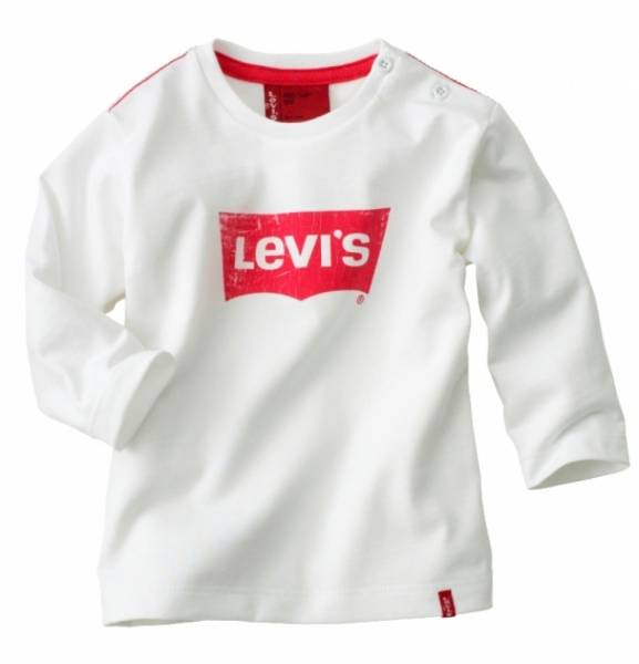 Levis Tee-Shirt Vonoma Manches Longues Blanc 24 Mois