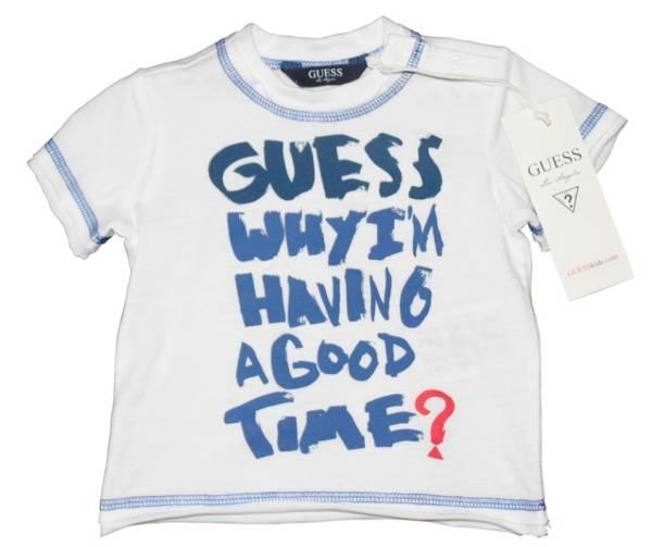 Guess Enfant Tee-Shirt Why I m Having a Good Time 3/6 mois