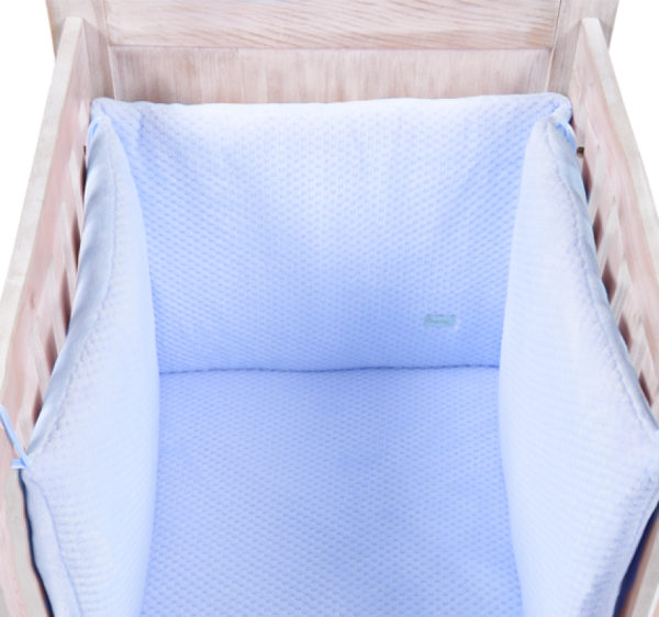 Maison Nougatine Tour de lit Beryl Bleu 180x45 cm