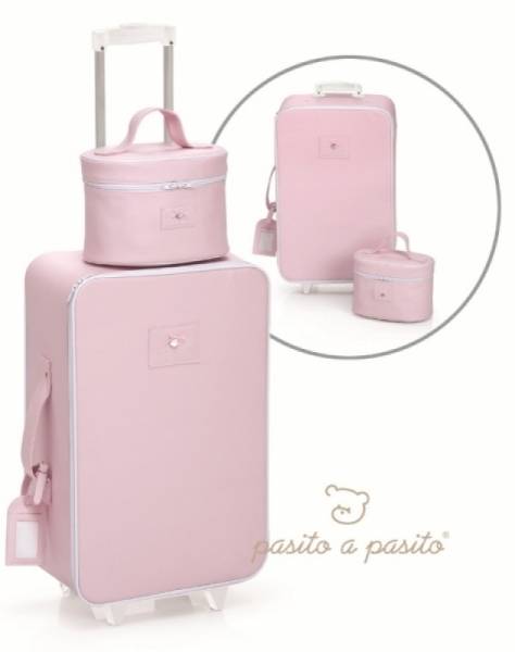 Pasito A Pasito Valise à Roulettes et Vanity Rose