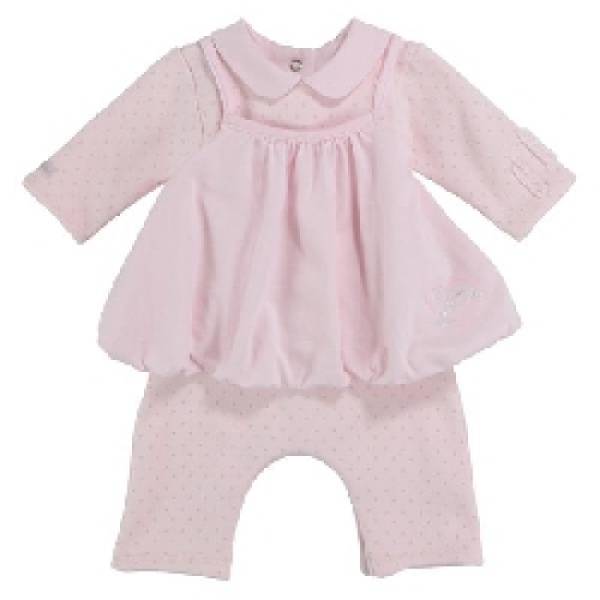 Absorba Combirobe Rose Coton Biologique 6 Mois