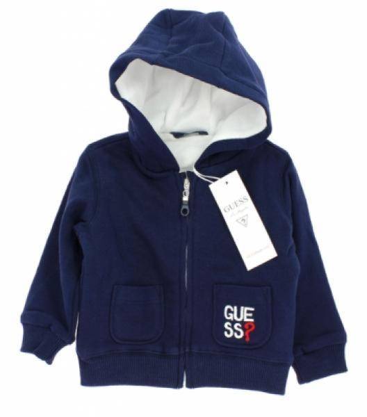 Guess Enfant Gilet à capuche bleu marine