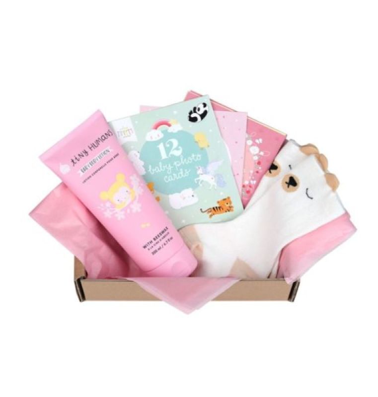 Box Bébé Bienvenue Petit Fille Rose S A Little Lovely Company Box Bébé Bienvenue Petit Fille Rose S de chez A Little Lovely Company, collection Coffret Bébé Little Lovely