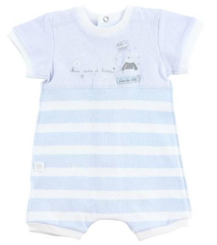 Combicourt Ours Blanc et Bleu 9 mois Absorba Combicourt Ours Blanc et Bleu 9 mois de chez Absorba, collection Premiers Jours