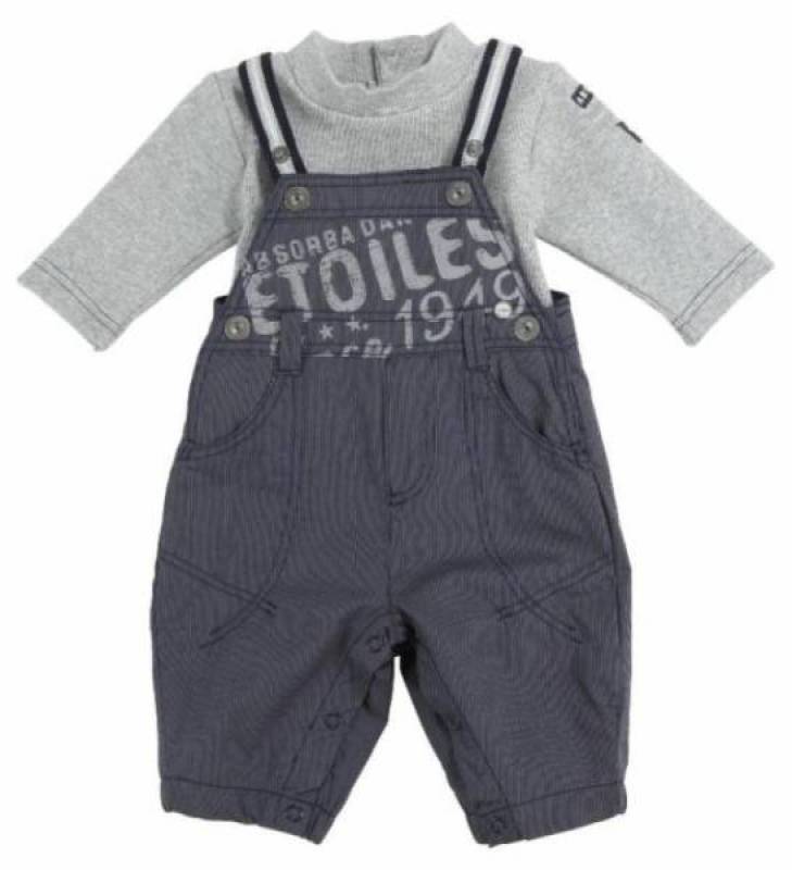 Ensemble Salopette et Tee-Shirt Grey City 12 mois Absorba Ensemble Salopette et Tee-Shirt Grey City 12 mois de chez Absorba, collection Grey City Garçon