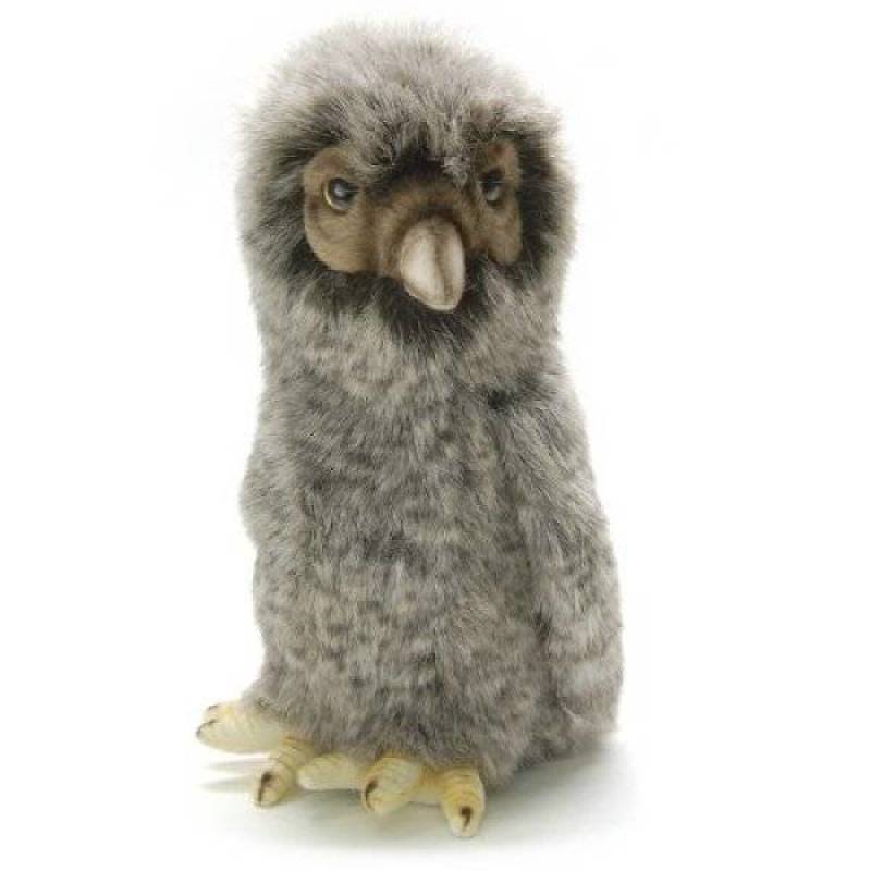 Peluche Chouette Grise Tête Articulée - 20 cm Anima Peluche Chouette Grise Tête Articulée - 20 cm de chez Anima, collection Les Animaux de la Ferme