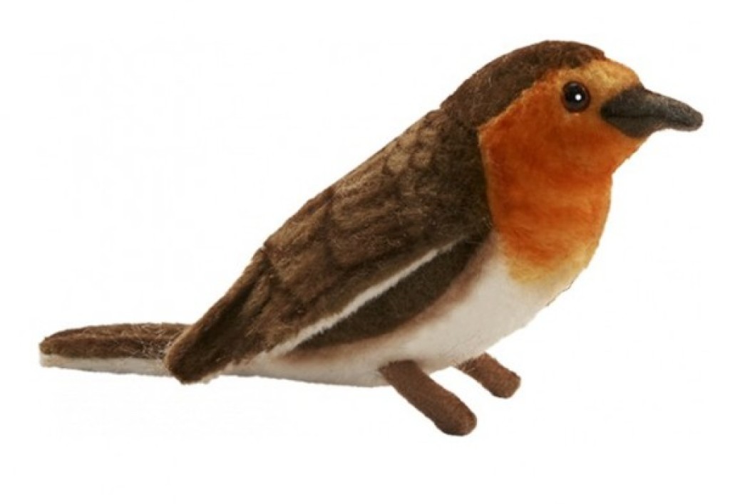 Hansa Peluche Oiseau Rouge Gorge 14 Cm Livraison Gratuite 24 48h