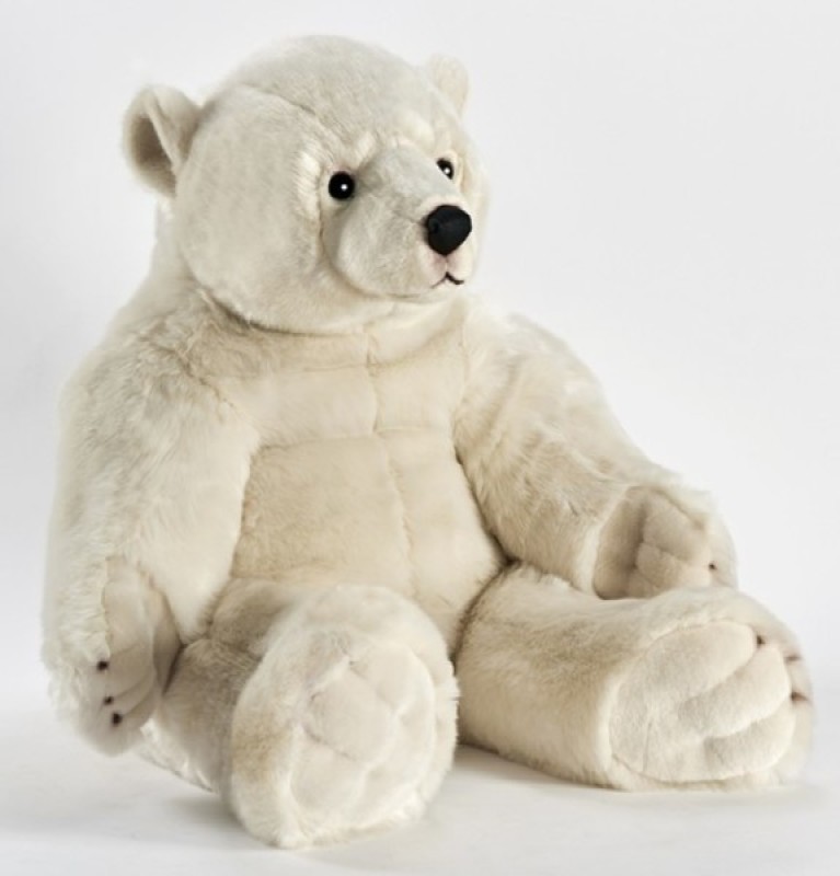 grosse peluche ours blanc