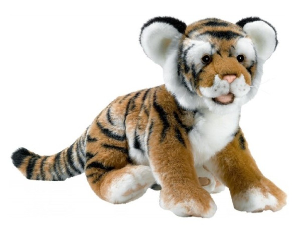 Peluche Tigre Brun Couché - 35cm Anima Peluche Tigre Brun Couché - 35cm de chez Anima, collection Animaux de la Savane