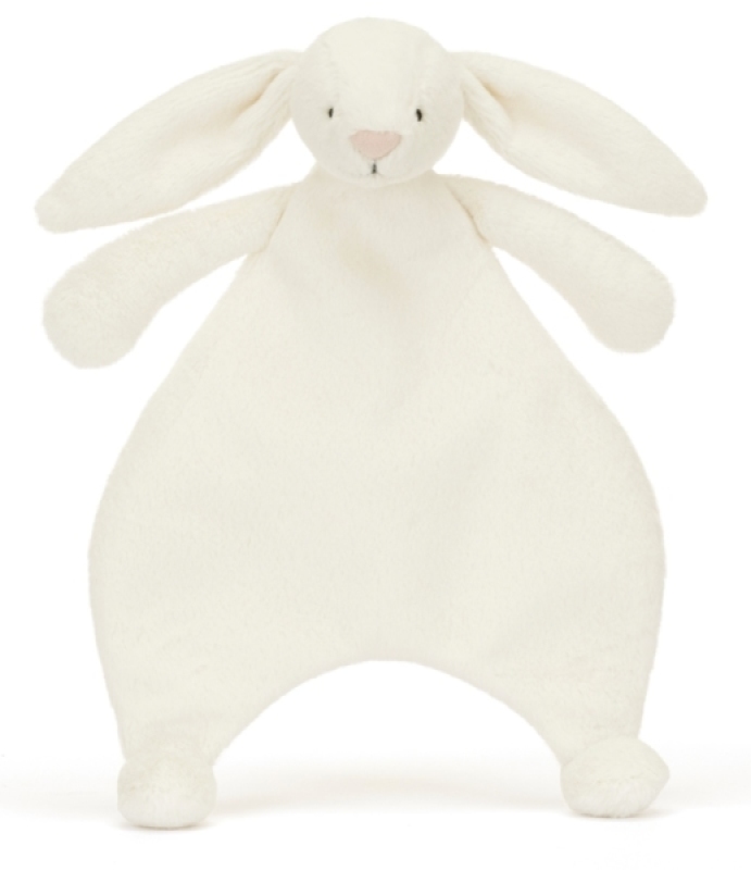 Doudou Lapin Crème Bashful Comforter Baby Jellycat Doudou Lapin Crème Bashful Comforter de chez Baby Jellycat, collection Collection Baby Lapin Bashful
