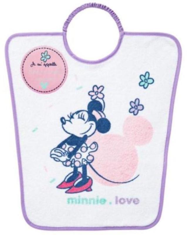 Bavoir Maternelle Minnie Confettis de chez Babycalin, collection Minnie