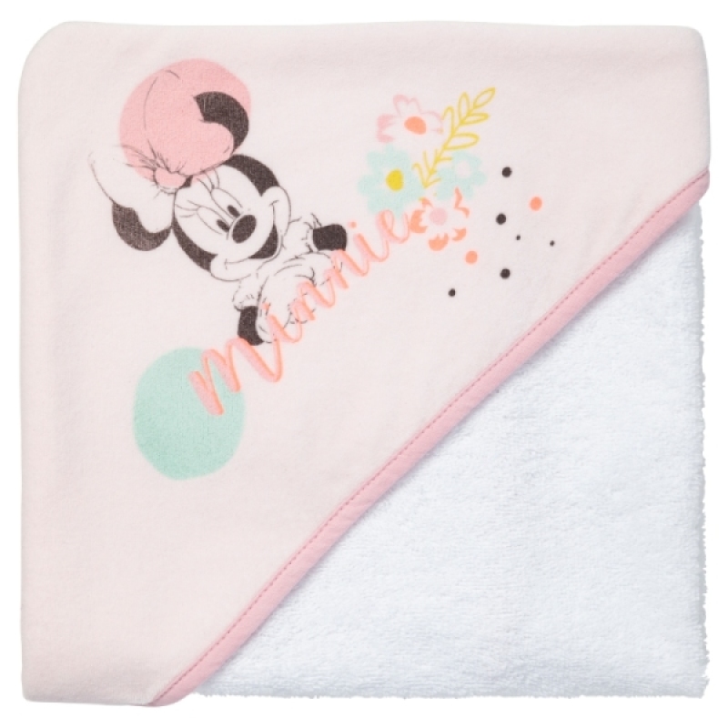 Cape de Bain Minnie Floral Babycalin Cape de Bain Minnie Floral de chez Babycalin, collection Minnie