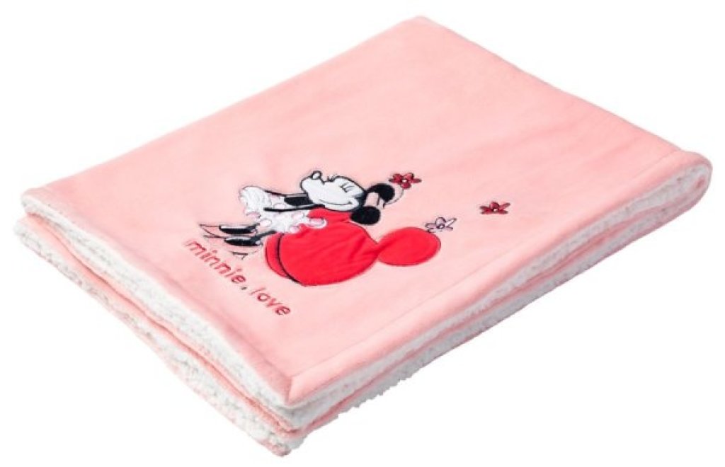 Couverture Bi Matière Minnie Confettis Babycalin Couverture Bi Matière Minnie Confettis de chez Babycalin, collection Minnie