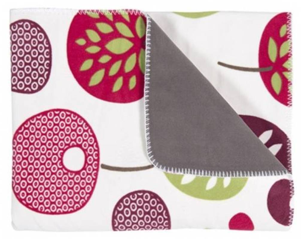 Babymoov Plaid Flower Prune - 100x75 cm Babymoov Plaid Flower Prune - 100x75 cm