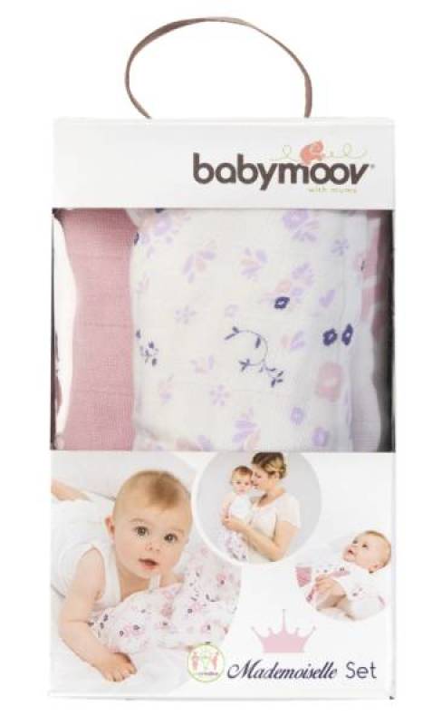 Babymoov Set de 3 Langes Mademoiselle Babymoov Set de 3 Langes Mademoiselle