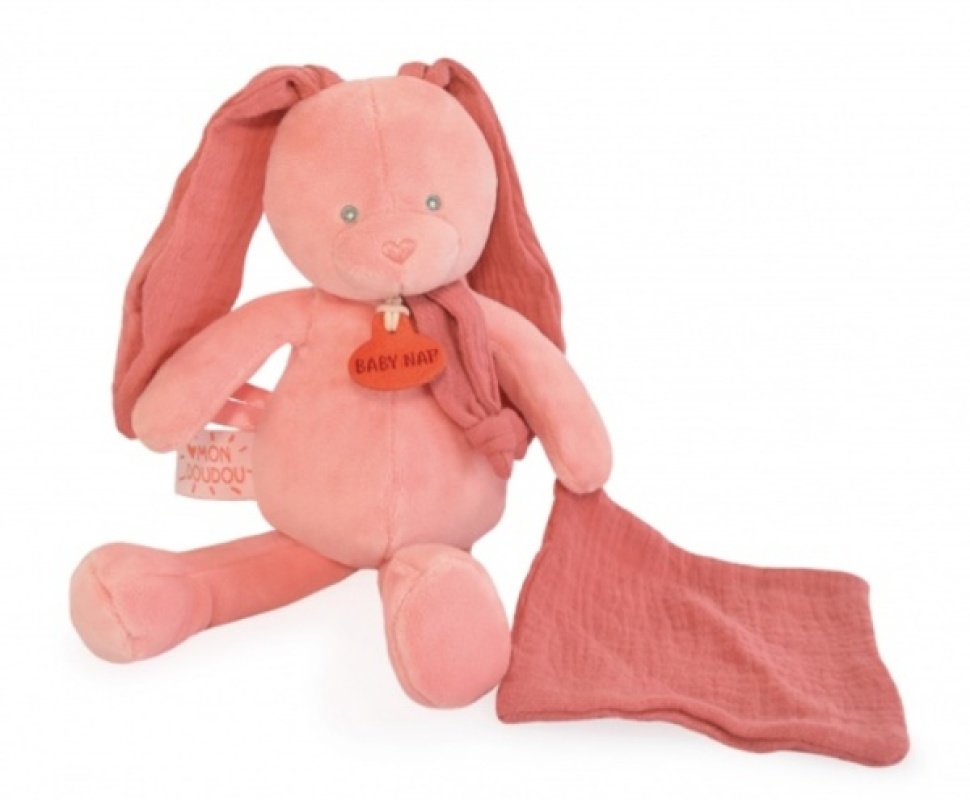 Peluche Pantin Lapin Lange Terracota Babynat Peluche Pantin Lapin Lange Terracota de chez Babynat, collection Lapin Lange