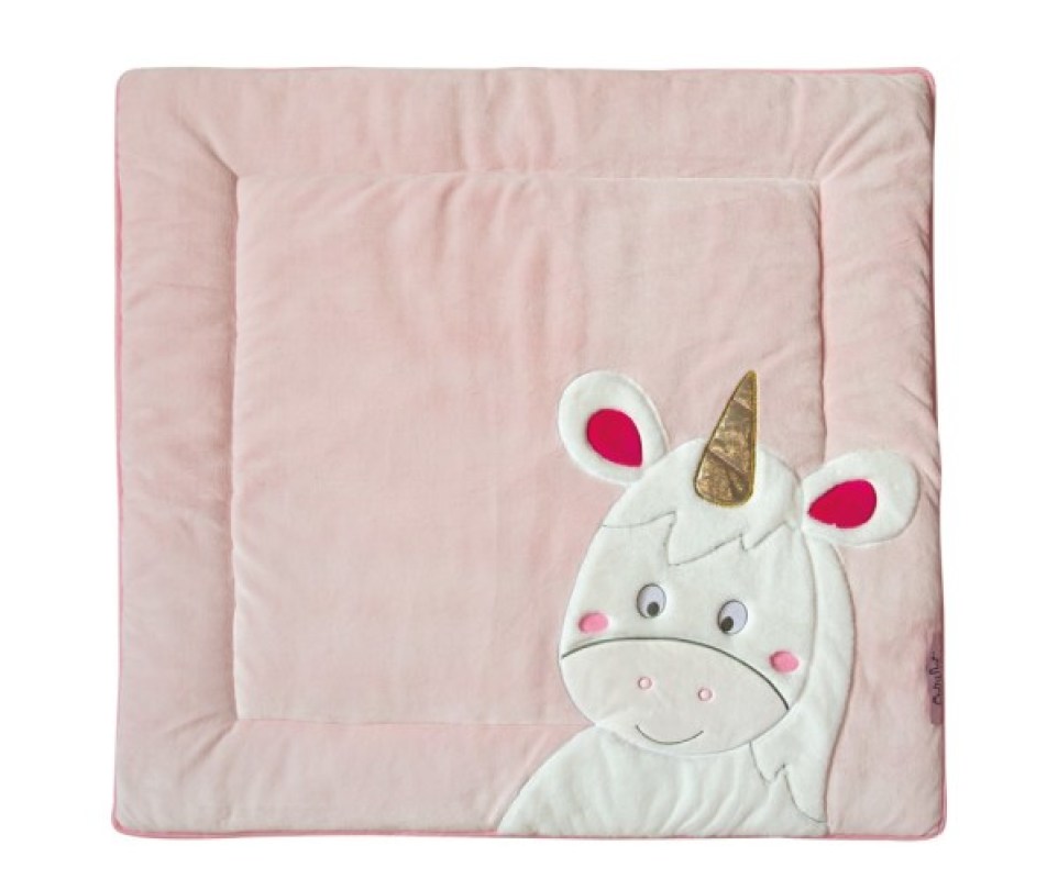 Tapis de Parc Licorne Poussière Etoiles 100 x 100 cm Babynat Tapis de Parc Licorne Poussière Etoiles 100 x 100 cm de chez Babynat, collection Poussiere d'etoiles