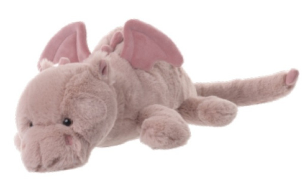 Peluche Dragon Laying Drago Ruby Bukowski Peluche Dragon Laying Drago Ruby de chez Bukowski, collection Autres Animaux
