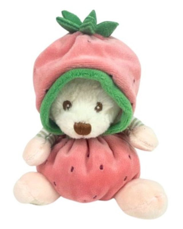 Peluche Ours Ziggy Fraise - 12 cm Bukowski Peluche Ours Ziggy Fraise - 12 cm de chez Bukowski, collection Ours Ziggy