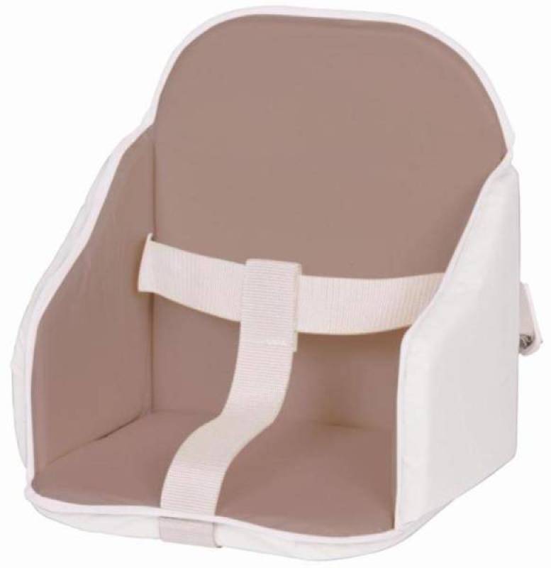Candide Coussin de Chaise à Sangles Taupe Blanc Candide Coussin de Chaise à Sangles Taupe Blanc