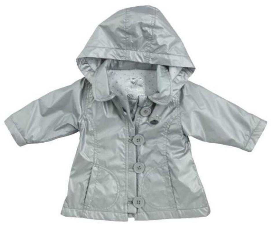 Blouson Imperméable Gris Argenté Confetti Blouson Imperméable Gris Argenté de chez Confetti, collection Black City Fille