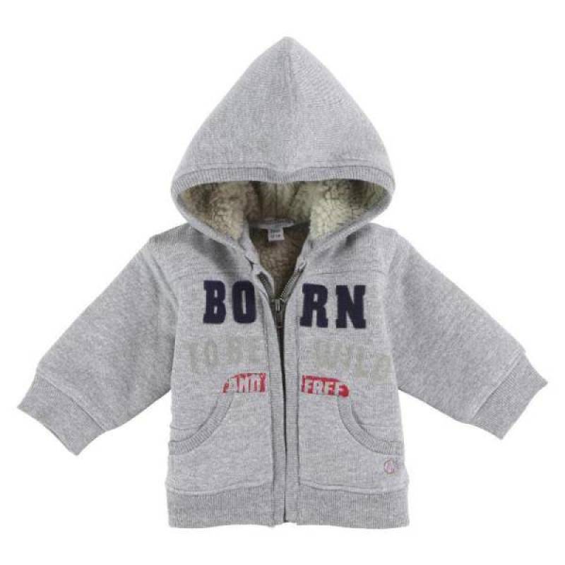 Blouson Sweat Zippé Capuche Gris Confetti Blouson Sweat Zippé Capuche Gris de chez Confetti, collection Indigo Bobo Garçon