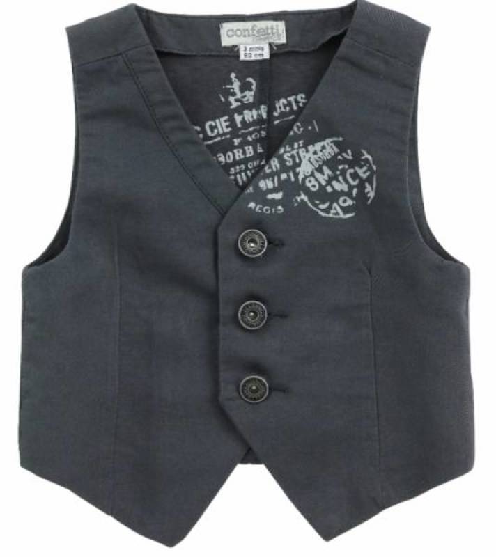 Confetti Gilet Jour de Fête Anthracite Confetti Gilet Jour de Fête Anthracite