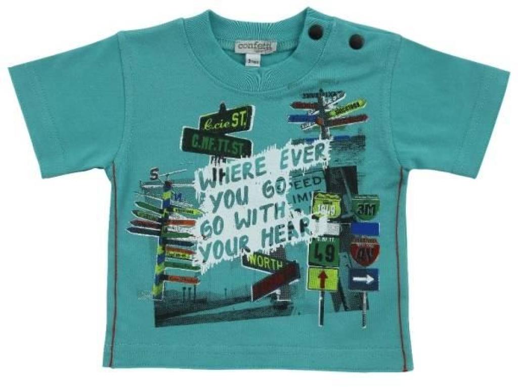 Tee-Shirt Manches Courtes Indigo Beach Confetti Tee-Shirt Manches Courtes Indigo Beach de chez Confetti, collection Indigo Beach