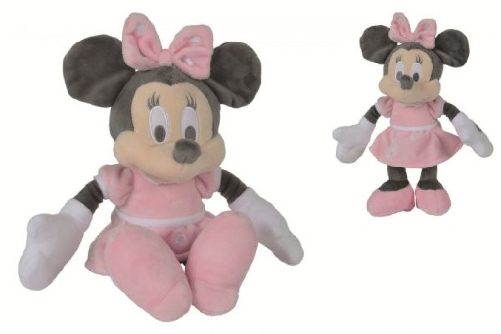 Peluche Minnie Tonal Rose - 25 cm de chez Disney Baby, collection Mickey et Minnie