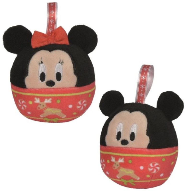 Coffret Boules de Noël Mickey et Minnie de chez Disney, collection Mickey et Minnie
