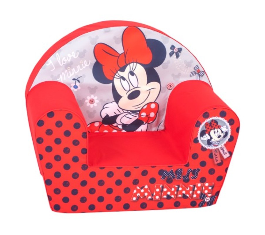 Fauteuil Miss Minnie Rouge de chez Disney, collection Mickey et Minnie