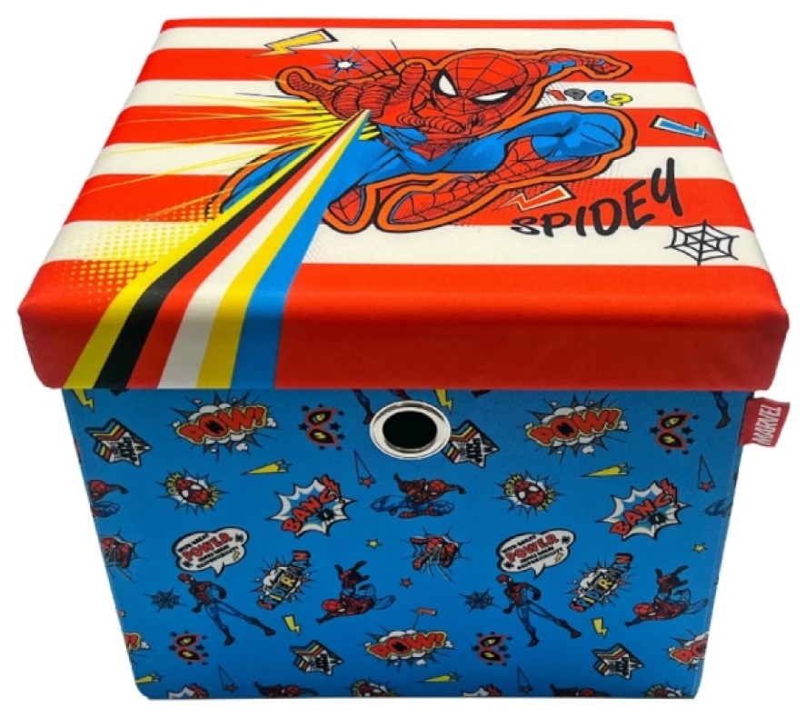Coffre de Rangement Ottoman Spiderman Disney Home Coffre de Rangement Ottoman Spiderman de chez Disney Home, collection Marvel Home