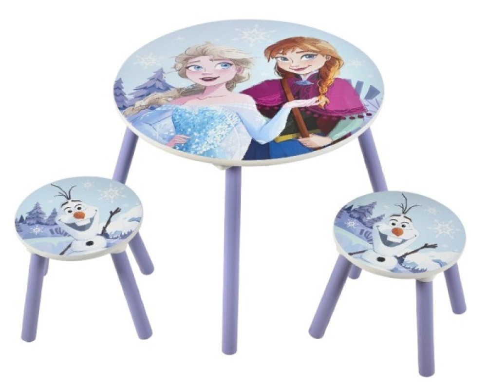Table et Tabourets La Reine des Neiges Disney Home Table et Tabourets La Reine des Neiges de chez Disney Home, collection La Reine des Neiges Home