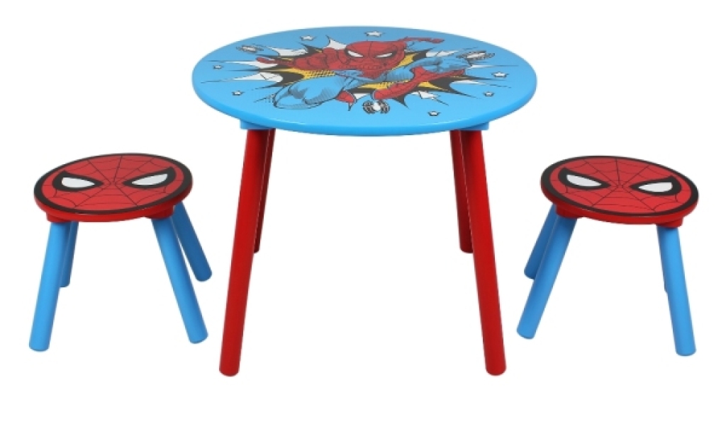 Table et Tabourets Spiderman Marvel Disney Home Table et Tabourets Spiderman Marvel de chez Disney Home, collection Marvel Home