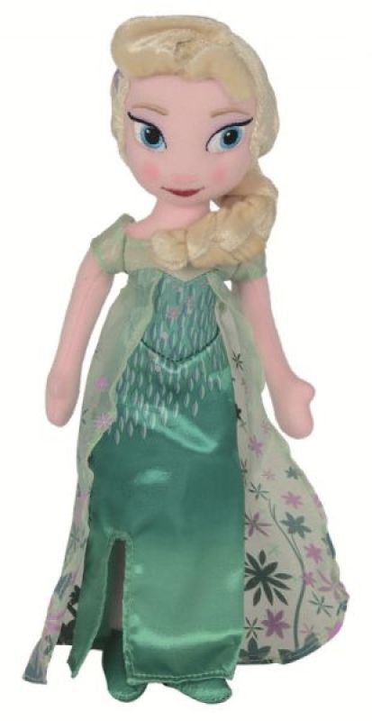 Peluche Elsa La Reine des Neiges : Une fête givrée - 25 cm de chez Disney, collection La Reine des Neiges