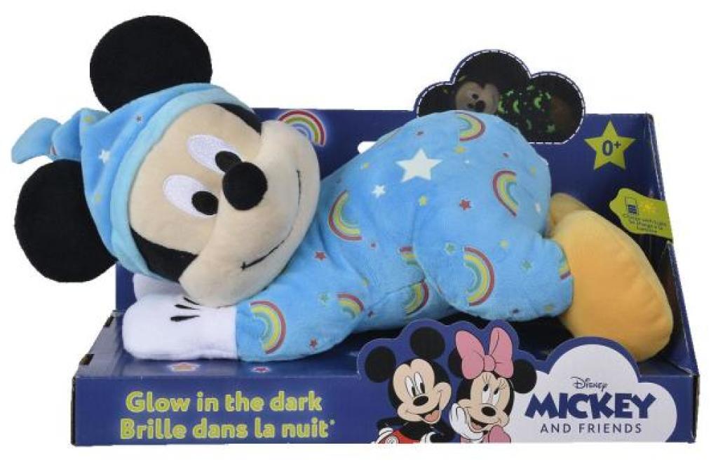 Peluche Mickey Luminescent - 30 cm de chez Disney, collection Mickey et Minnie