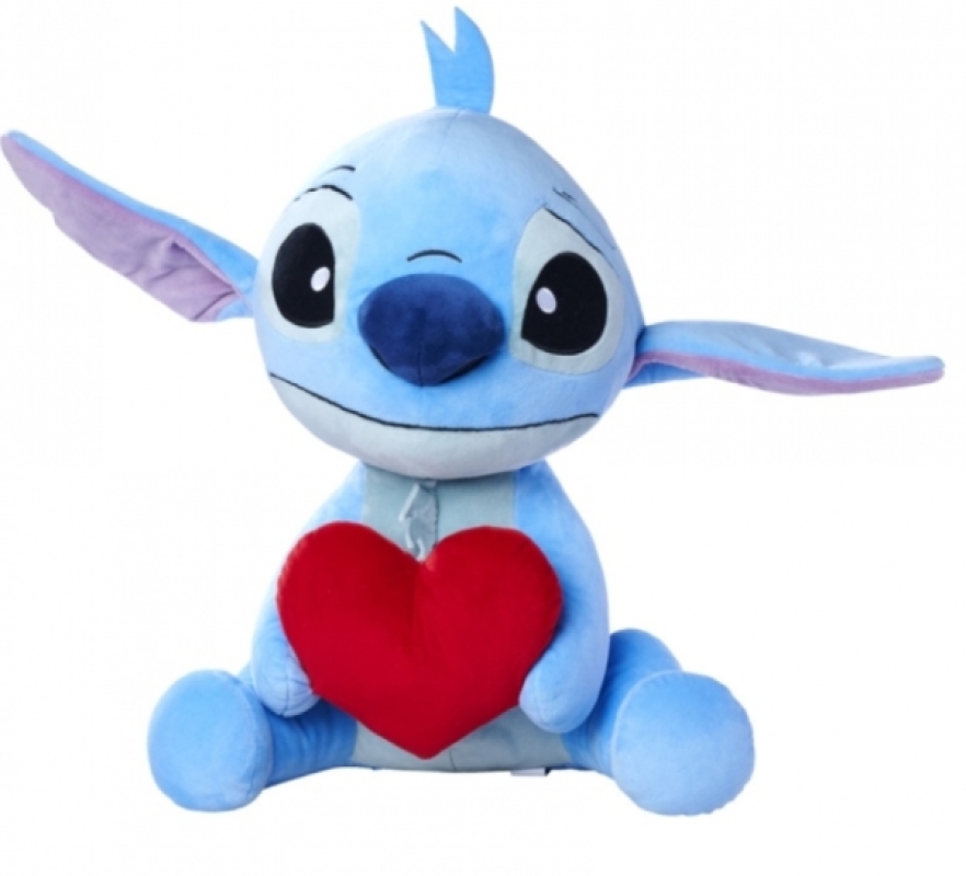 Peluche Stitch avec Coeur - 50 cm Disney Peluche Stitch avec Coeur - 50 cm de chez Disney, collection Stitch